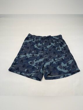 Sonic The Hedgehog Camo Lounge Shorts Blue Grey Size Medium